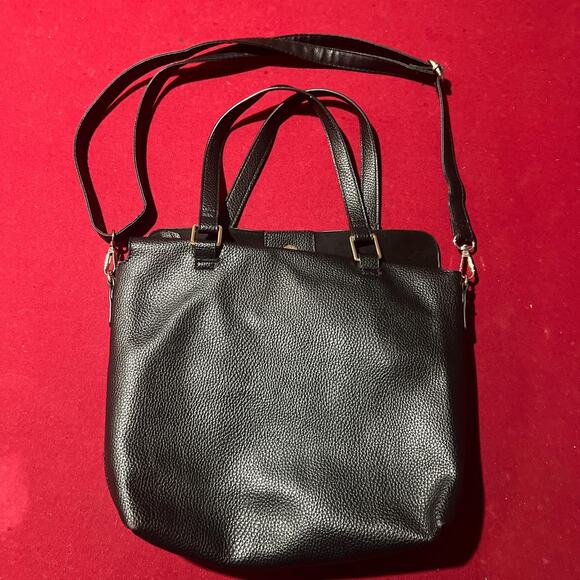 Black leather steve madden shoulder - Picture 3 of 6